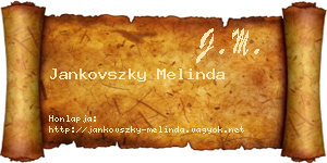 Jankovszky Melinda névjegykártya